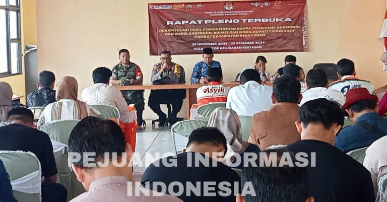 Kapolsek Pebayuran Hadiri Rapat Pleno Terbuka Rekapitulasi Hasil Penghitungan Suara Pilkada 2024