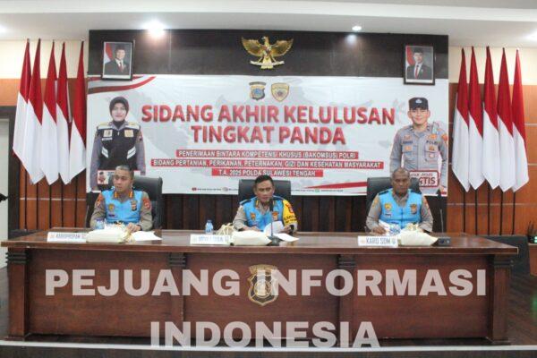 15 Peserta Dinyatakan Lulus Terpilih Bakomsus Panda Polda Sulteng