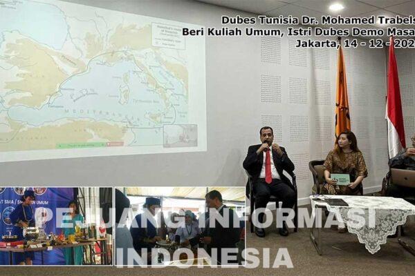 Dubes Tunisia Dr. Mohamed Trabelsi Beri Kuliah Umum di Institut Pariwisata Trisaksi, Istri Dubes Demo Masak