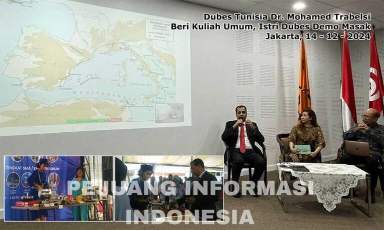 Dubes Tunisia Dr. Mohamed Trabelsi Beri Kuliah Umum di Institut Pariwisata Trisaksi, Istri Dubes Demo Masak