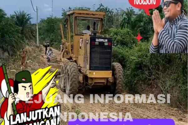 Sering Terjadi Banjir Warga Sungai Medang Berterima Kasih Kepada Bupati Zukri Atas Perbaikan Jalan Sungai Medang