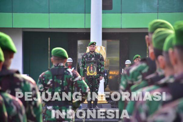 Korem 132/Tdl Gelar Upacara Bendera Mingguan, Tumbuhkan Jiwa Patriotisme dan Kedisiplinan Prajurit