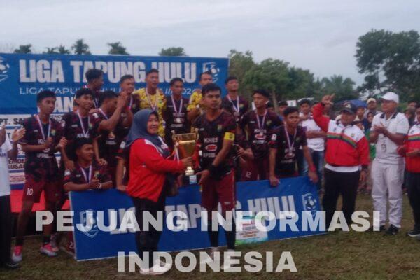 Lindai sinau Fc sukses menang 2-1 atas sukaramai Fc di Liga foot boll Tapung hulu
