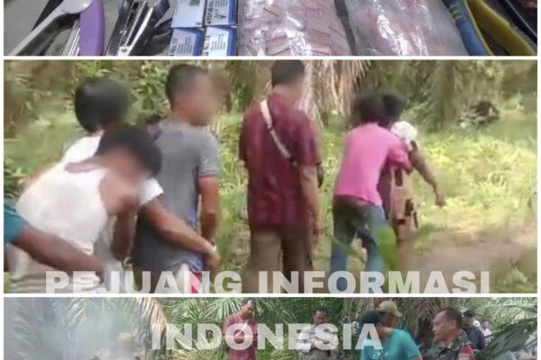 Kodim 0209/LB dan Polres Labuhanbatu Gerebek Sarang Narkoba di Pulo Dogom, 20 Orang Diamankan