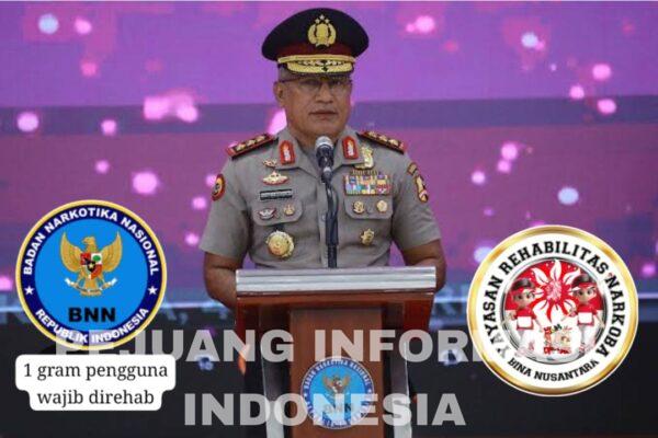 Kepala BNN RI Tingkat kota dan kabupaten pemakaian dengan barang bukti 1 gram wajib jalani rehabilitasi bukan dipenjara