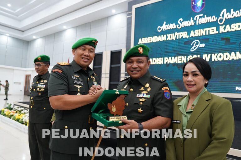 Pangdam Tanjungpura Pimpin Sertijab Asrendam XII/Tpr dan Asintel Kasdam XII/Tpr