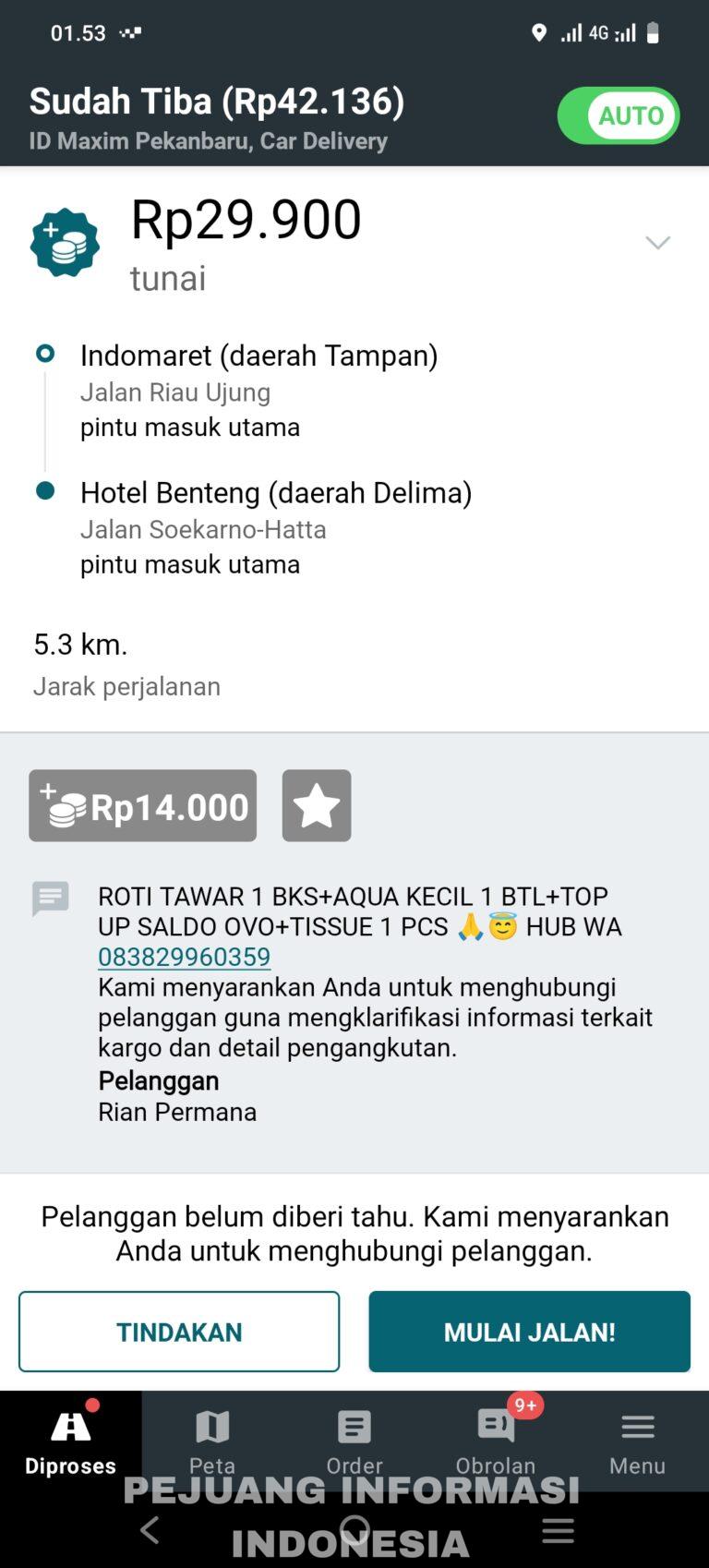 Waspada! Modus Penipuan Pemesanan Maxim di Malam Hari, Driver Rugi Rp500 Ribu