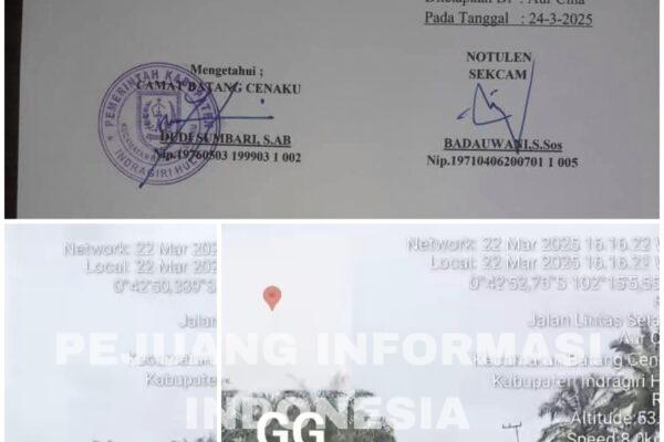Musyawarah Kerjasama Perbaikan Jalan Sementara yang Rusak di Jalan Pangkalan Kasai Lubuk Kandis