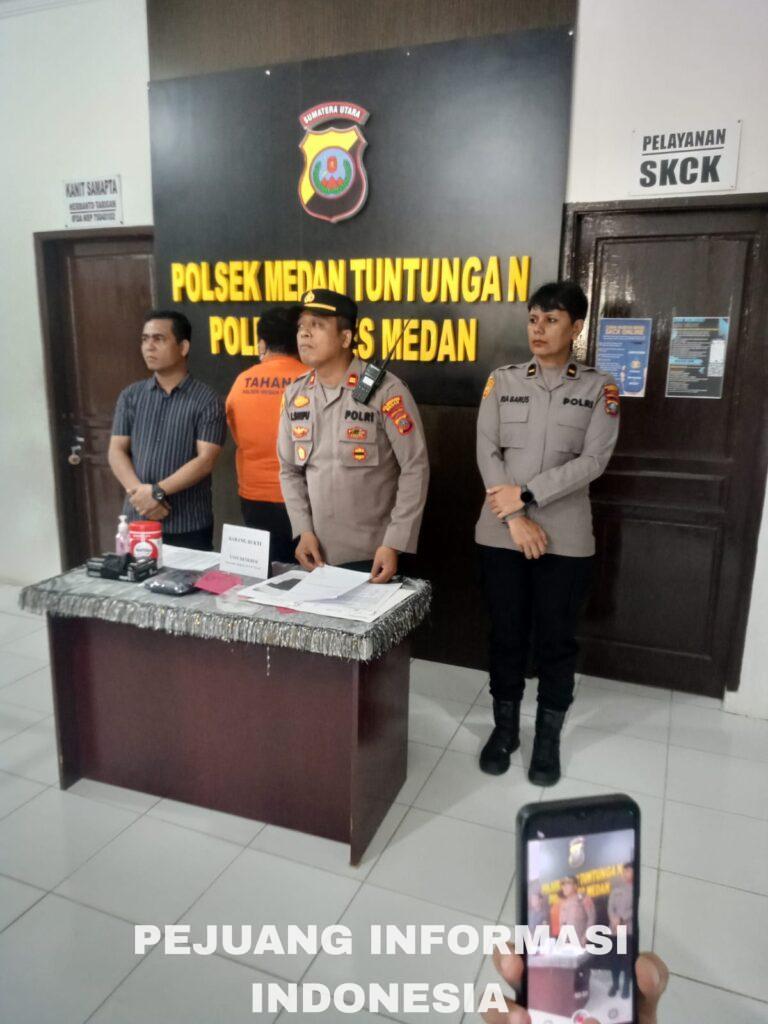 Polsek Medan Tuntungan Tangkap Pelaku Penganiayaan Wartawan.