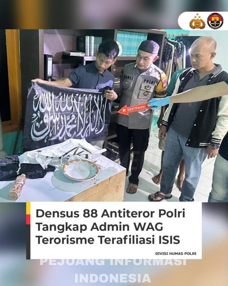 Densus 88 Tangkap Terduga Teroris Penyebar Propaganda ISIS di Gowa. Sulawesi Selatan