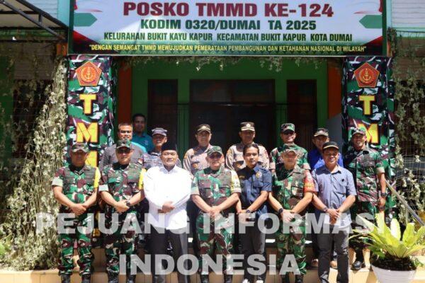 Kasdam I/BB Dampingi Tim Wasev TNI AD Tinjau TMMD di Dumai, Wairjenad Apresiasi Perkembangan di Lapangan