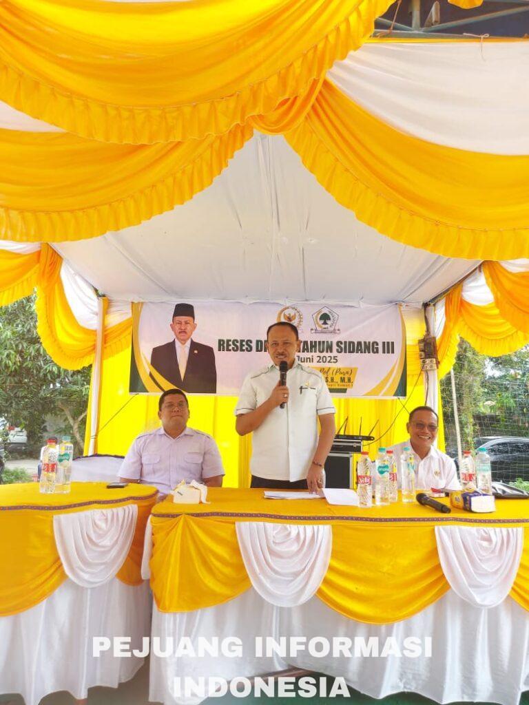 Anggota Dewan DPRI RI Kombes Maruli Siahaan Melaksanakan Kegiatan Reses Kecamatan Tanjung Morawa.