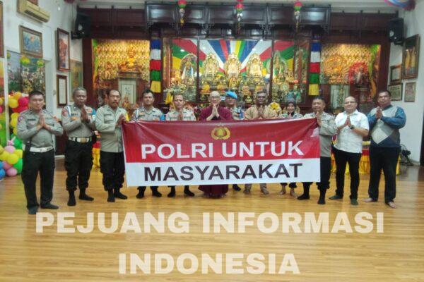 Polsek Medan Timur Gelar Bakti Sosial Di Vihara Satya Buddha Purnama Sambut HUT Bhayangkara ke-79