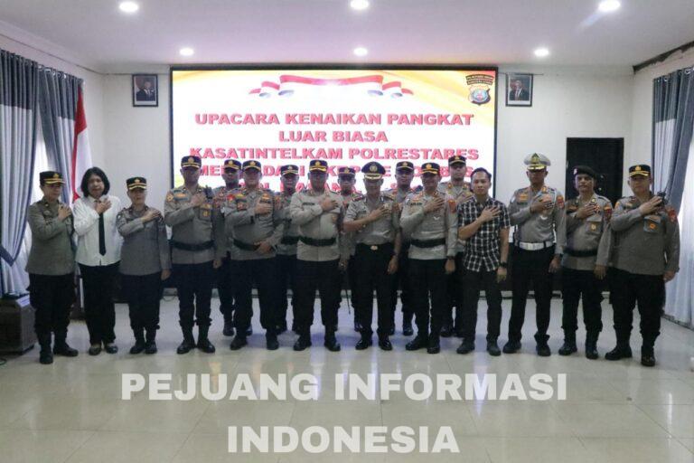 29 tahun Mengabdi, Kasat Intelkam Polrestabes Medan Dihadiahi Pangkat Kombes.