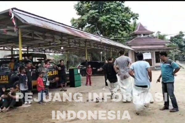 Polsek Kempas Rayakan HUT RI ke 80 bersama masyarakat Rumbai jaya