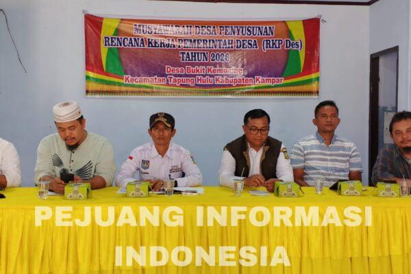 Desa Bukit Kemuning Gelar Musyawarah Desa Penyusunan RKPDes Tahun 2026: Sinergi Membangun Desa Maju dan Mandiri