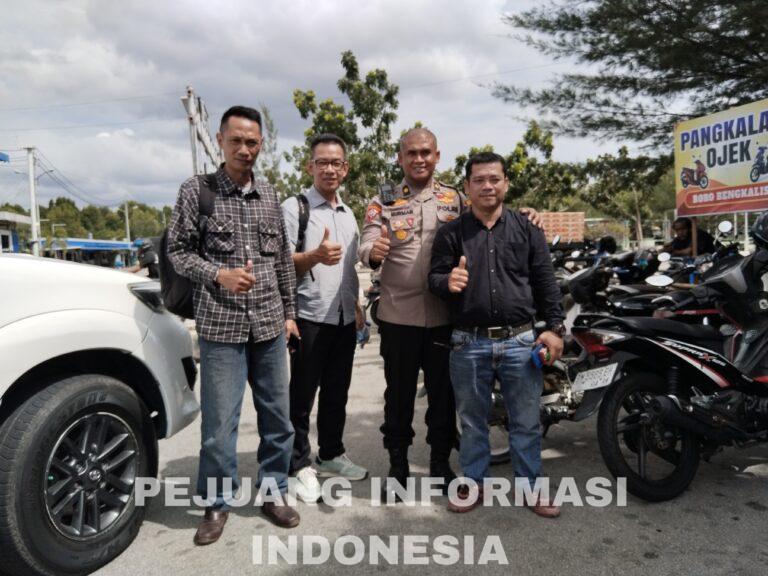Pimpinan Media PejuangInformasiIndonesia.com Bertemu Kabag Ops Polres Bengkalis
