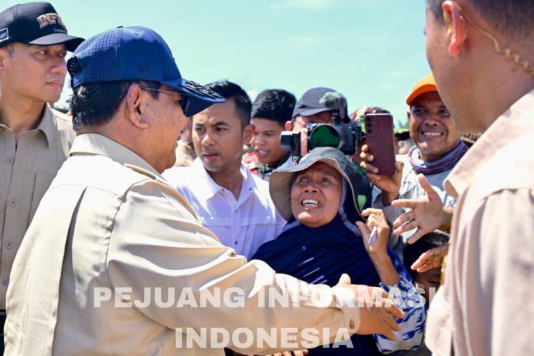 Presiden Prabowo Tinjau Infrastruktur dan Pengungsi Banjir Bandang di Tapsel