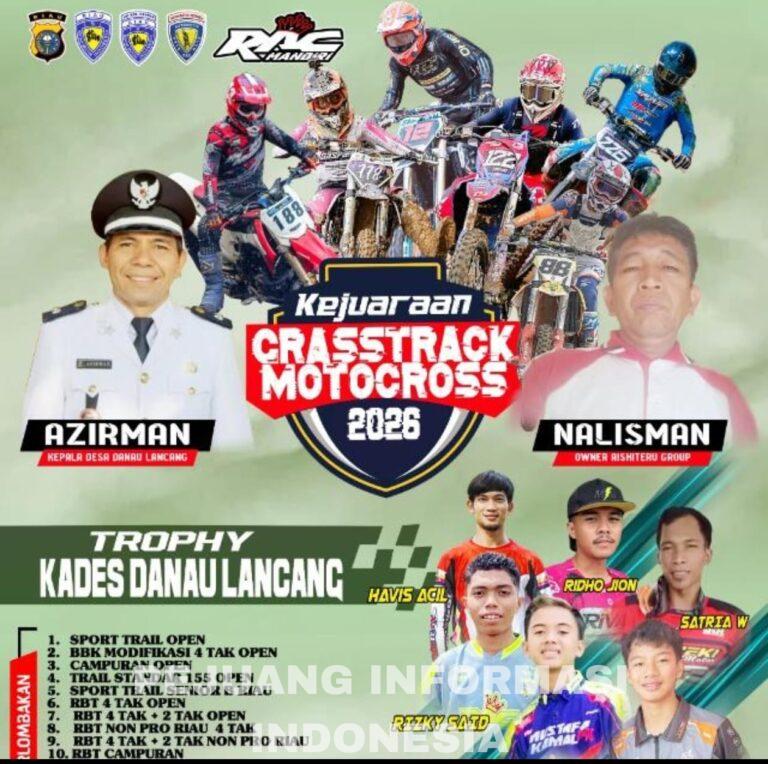 Desa Danau Lancang Jadi Tuan Rumah Event Gasstrack Motocross 